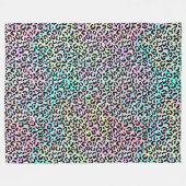 De Iridescent Luipaard Serie Design 5 Fleece Deken (Voorkant (Horizontaal))