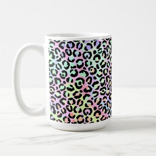 De Iridescent Luipaard Serie Design 5 Koffiemok (Links)