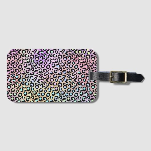 De Iridescent Luipaard Serie Design 6 Bagagelabel (Voorkant (horizontaal))