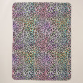De Iridescent Luipaard Serie Design 6 Sherpa Deken (Voorkant)