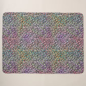 De Iridescent Luipaard Serie Design 6 Sherpa Deken (Voorkant (horizontaal))