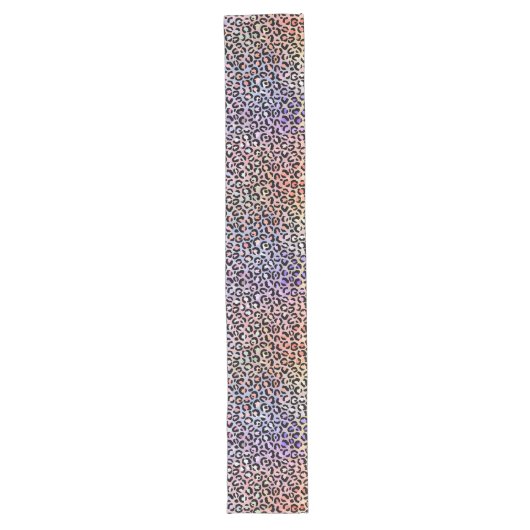 De Iridescent Luipaard Serie Design 7 Lange Tafelloper (Voorkant)