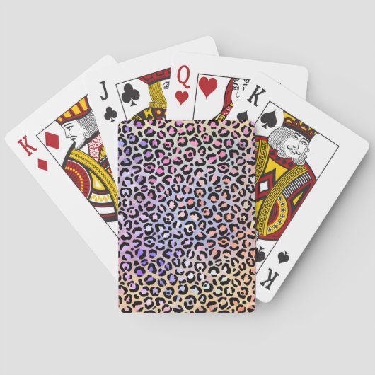 De Iridescent Luipaard Serie Design 7 Pokerkaarten (Achterkant)