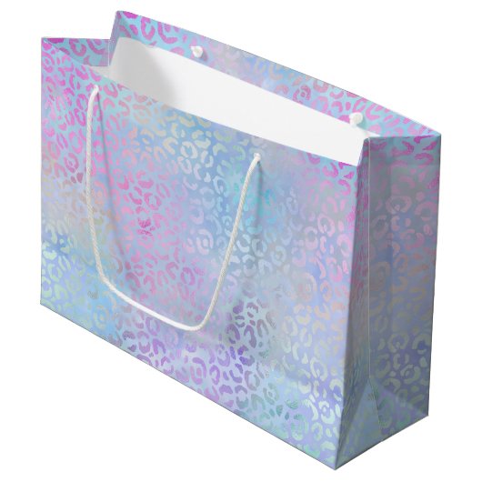 De Iridescent Luipaard Serie Design 9 Groot Cadeauzakje (Voorkant Gekanteld)