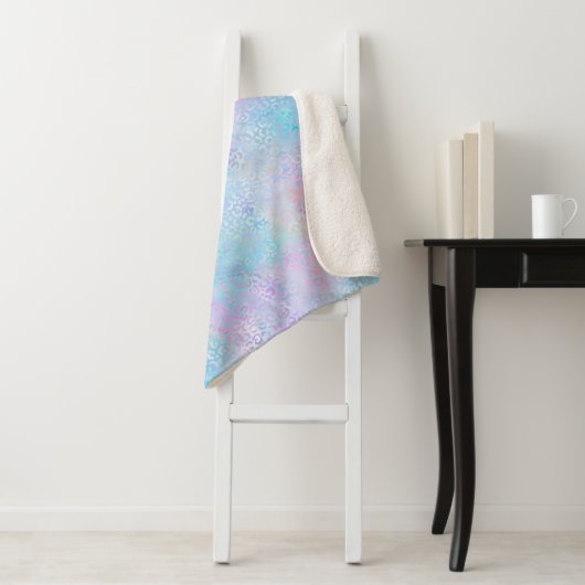 De Iridescent Luipaard Serie Design 9 Sherpa Deken (In situ)