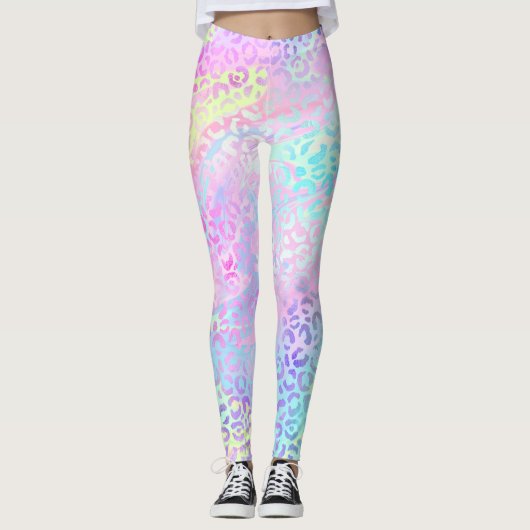 De Iridescente Luipaard Serie Design 10 Leggings (Voorkant)
