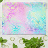 De Iridescente Luipaard Serie Design 10 Theedoek (Gevouwen)