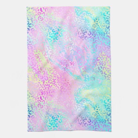 De Iridescente Luipaard Serie Design 10 Theedoek (Verticaal)