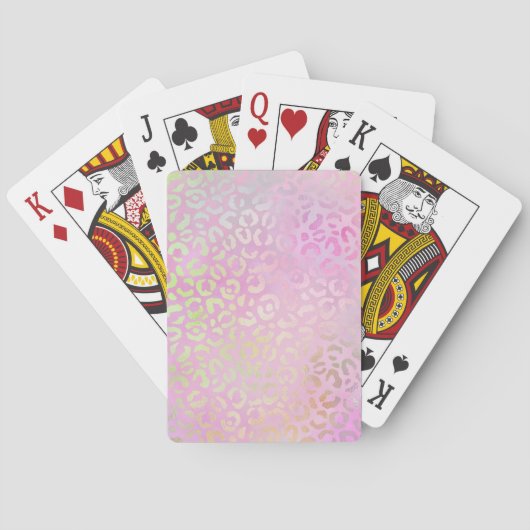 De Iridescente Luipaard Serie Design 1 Pokerkaarten (Achterkant)