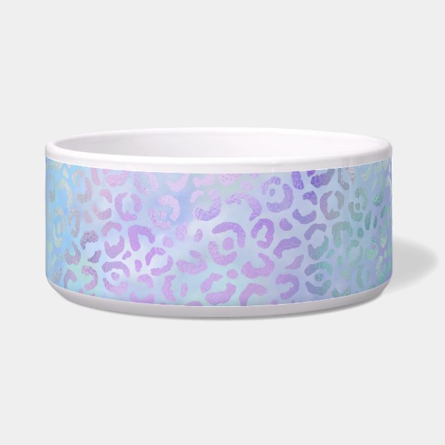 De Iridescente Luipaard Serie Design 9 Voerbakje (Voorkant)