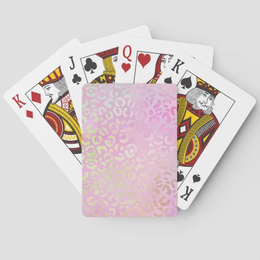 De Iridescente Luipaard Serie Ontwerp 1 Pokerkaarten (Achterkant)