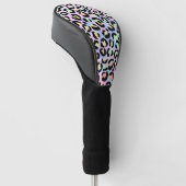 De Iridescente Luipaard Serie Ontwerp 5 Golfheadcover (Schuin)