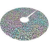De Iridescente Luipaard Serie Ontwerp 5 Kerstboom Rok (Gekanteld)