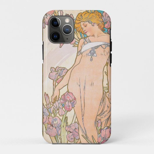 De Iris (1897) door Alphonse Mucha Case-Mate iPhone Case (Achterkant)