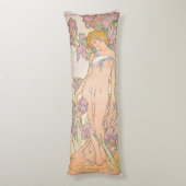 De Iris (1897) door Alphonse Mucha Lichaamskussen (Achterkant (Verticaal))