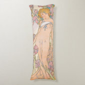 De Iris (1897) door Alphonse Mucha Lichaamskussen (Voorkant Verticaal)