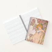 De Iris (1897) door Alphonse Mucha Notitieboek (Binnen)