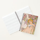 De Iris (1897) door Alphonse Mucha Notitieboek (Binnen)