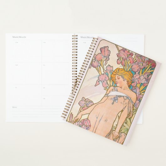 De Iris (1897) door Alphonse Mucha Planner (Display)
