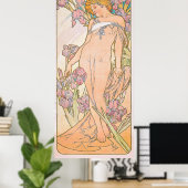 De Iris (1897) door Alphonse Mucha Poster (Thuiskantoor)