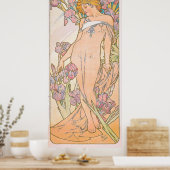 De Iris (1897) door Alphonse Mucha Poster (Keuken)