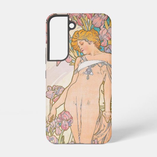 De Iris (1897) door Alphonse Mucha Samsung Galaxy Hoesje (Achterkant)