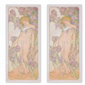 De Iris (1897) door Alphonse Mucha Sticker (Voorkant)