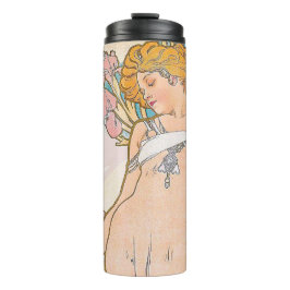 De Iris (1897) door Alphonse Mucha Thermosbeker