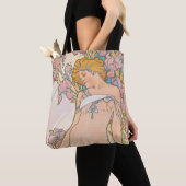 De Iris (1897) door Alphonse Mucha Tote Bag (Dichtbij)