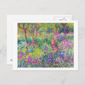 De Iris Garden bij Giverny Claude Monet cool, oud, Briefkaart (Voorkant / Achterkant)