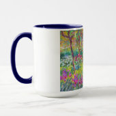 De Iris Garden bij Giverny Claude Monet cool, oud, Mok (Links)