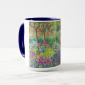 De Iris Garden bij Giverny Claude Monet cool, oud, Mok (Voorkant links)