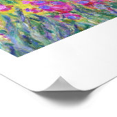 De Iris Garden bij Giverny Claude Monet cool, oud, Poster (Hoek)