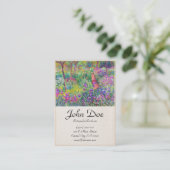 De Iris Garden bij Giverny Claude Monet cool, oud, Visitekaartje (Staand voorkant)