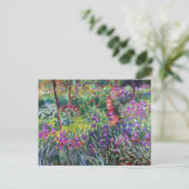 De Iris Garden in Giverny, Claude Monet Briefkaart (Staand voorkant)