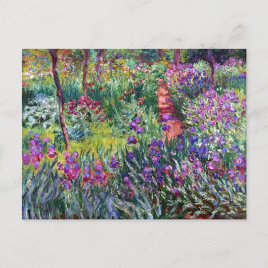 De Iris Garden in Giverny, Claude Monet Briefkaart (Voorkant)