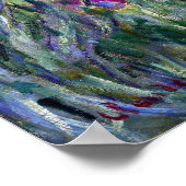 De Iris Garden in Giverny, Claude Monet Poster (Hoek)