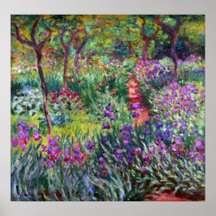 De Iris Garden in Giverny, Claude Monet Poster