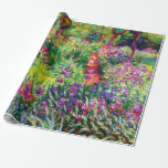 De Iris Garden in Giverny door Claude Monet Cadeaupapier<br><div class="desc">Ga naar mijn winkel voor een interessanter design en meer kleurenkeuze. => zazzle.com/iwheels*</div>
