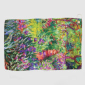De Iris Garden in Giverny door Claude Monet Golfhanddoek (Horizontaal)