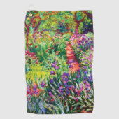 De Iris Garden in Giverny door Claude Monet Golfhanddoek (Voorkant)
