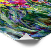 De Iris Garden in Giverny door Claude Monet Perfect Poster (Hoek)