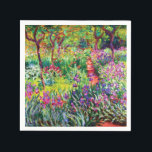 De Iris Garden in Giverny door Claude Monet Servet<br><div class="desc">Ga naar mijn winkel voor een interessanter design en meer kleurenkeuze. => zazzle.com/iwheels*</div>