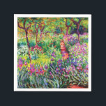 De Iris Garden in Giverny door Claude Monet Servet<br><div class="desc">Ga naar mijn winkel voor een interessanter design en meer kleurenkeuze. => zazzle.com/iwheels*</div>