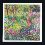 De Iris Garden in Giverny door Claude Monet Servet<br><div class="desc">Ga naar mijn winkel voor een interessanter design en meer kleurenkeuze. => zazzle.com/iwheels*</div>