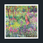 De Iris Garden in Giverny door Claude Monet Servet<br><div class="desc">Ga naar mijn winkel voor een interessanter design en meer kleurenkeuze. => zazzle.com/iwheels*</div>