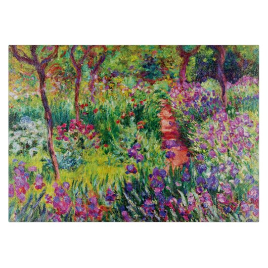De Iris Garden in Giverny door Claude Monet Snijplank (Voorkant)