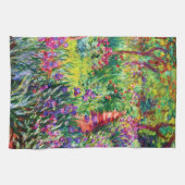 De Iris Garden in Giverny door Claude Monet Theedoek (Horizontaal)