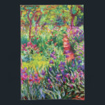 De Iris Garden in Giverny door Claude Monet Theedoek<br><div class="desc">Ga naar mijn winkel voor een interessanter design en meer kleurenkeuze. => zazzle.com/iwheels*</div>