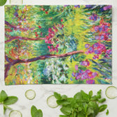 De Iris Garden in Giverny door Claude Monet Theedoek (Gevouwen)